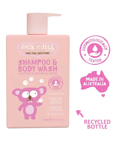 Miniatura 3 de Jack N' Jill Natural Bathtime - Champú y gel de baño para niños y bebés, adecuado para pieles sensibles, dermatológicamente probado, sin