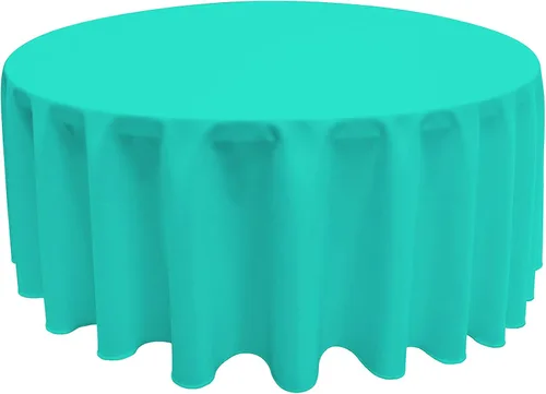 Miniatura 47 de GEFEII Servilletas de tela de poliéster sólido de 18 x 18 pulgadas para cocina, mantel rectangular cuadrado redondo para bodas, fiestas