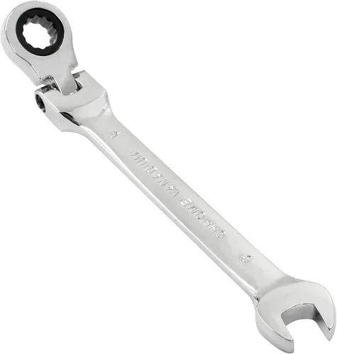 Miniatura 14 de Piutouyar Llave de trinquete de cabeza flexible de 0.394 pulgadas, llave de trinquete métrica profesional, llave combinada, herramienta de llave