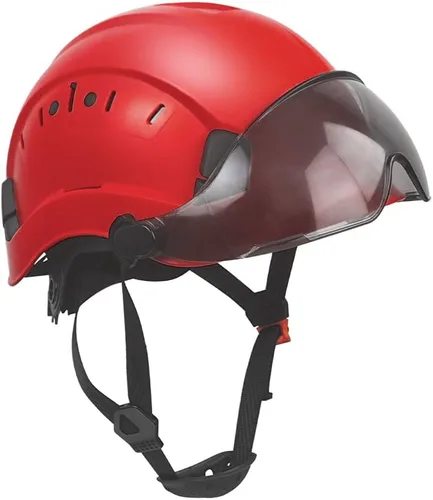Miniatura 14 de SMASYS Casco de seguridad ABS ajustable con visera de suspensión de 6 puntos perfecto para construcción y escalada Visera transparente-6