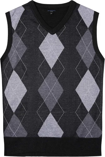 Miniatura 2 de Gioberti Chaleco sin mangas de punto de diamante súper suave para hombre