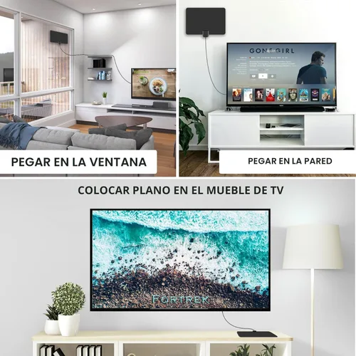 Miniatura 3 de Antena de TV para interiores, antena de TV digital 2026 para canales locales, antena HDTV para TV sin cable para TV inteligente/antigua Recepción