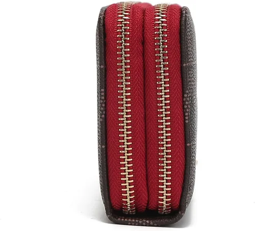 Miniatura 24 de MKF Collection Mia K - Cartera de pulsera para mujer, pequeña cartera de cuero vegano para tarjetas de crédito con cremallera y bolsillo