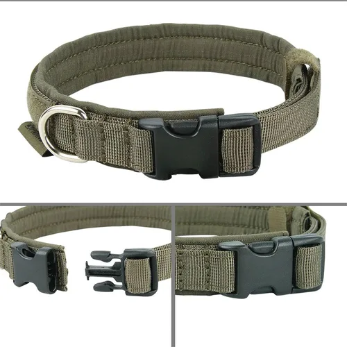 Miniatura 4 de EXCELLENT ELITE SPANKER Collar de nailon para cachorro, ajustable, suave, acolchado, resistente, hebilla de liberación rápida, ligero, sin Verde