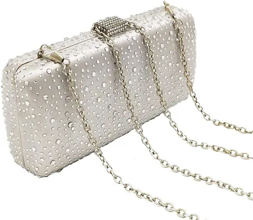 Miniatura 6 de Bolsos de noche elegantes de cristal de embrague de las mujeres de la boda de la caja
