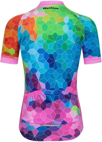 Miniatura 2 de Womens Cycling Jersey Short Sleeve, Mountain Bike Shirt for Ladies Cycle Bicycle Clothes Biking Tops S-3xl