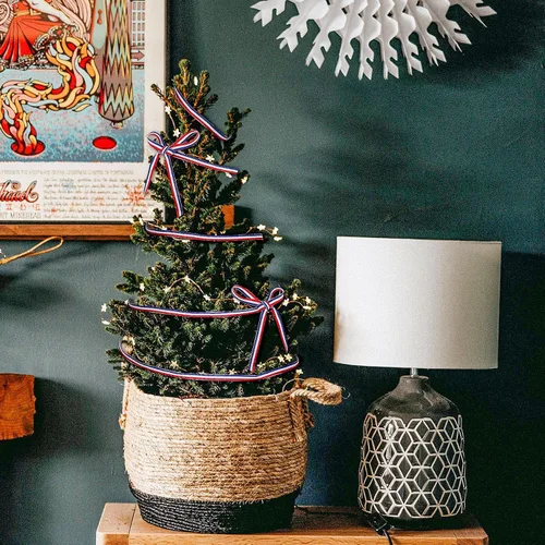 Miniatura 4 de Cinta de grogrén a rayas rojas, blancas y azules para envolver regalos del Día de los Caídos, decoración de fiestas, manualidades y costura