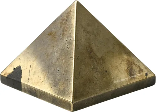 Miniatura 93 de Piedras Curativas de Cristal de Pirámide de Cuarzo Claro de Amazing Gemstone - Figura de Gran Pirámide de 2" de Piedra Natural para Meditación