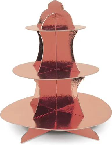 Miniatura 3 de Beistle Soporte metálico dorado para cupcakes