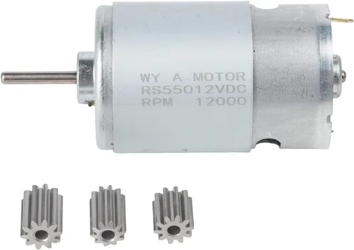 Miniatura 14 de Motor eléctrico de coche para niños compatible con RS550 RS390 RS380 RS555, 6V 12V 24V reemplazo de alta potencia con opciones de engranaje de 10/12