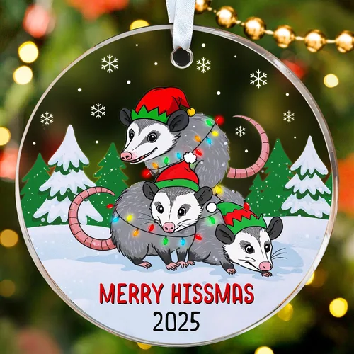 Miniatura 24 de HEXMOZ Adornos de Oso para Árbol de Navidad - Regalos de Osos para Mujeres, Hombres, Amantes de los Osos - Adorno de Navidad de Osos, Ideas