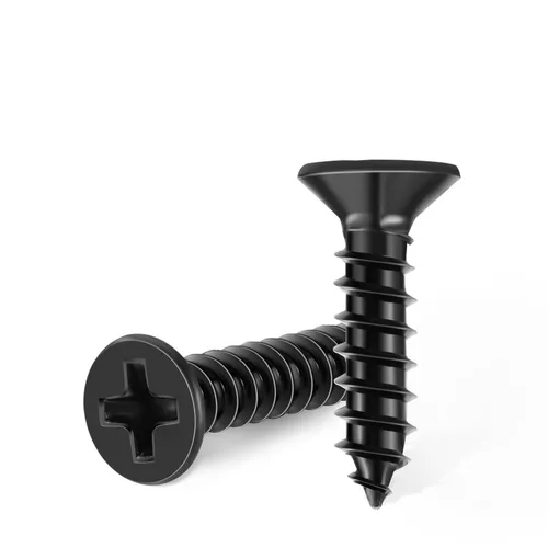 Miniatura 6 de TPOHH 100 tornillos Phillips de cabeza plana con revestimiento de óxido negro #8 x 5/8 pulgadas, acero inoxidable 18-8 (A2) totalmente roscados, 8