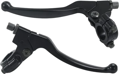 Stylemafia Palancas de Freno y Embrague Izquierda Derecha 7/8" 22mm Perch Compatibles con Honda XR80 XR100 CRF70 CRF80 CRF100 Pit Dirt Motor Bike