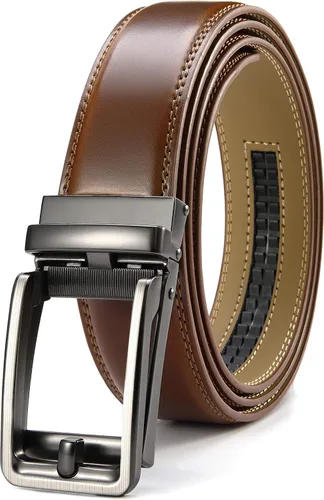 Miniatura 8 de CHAOREN Cinturones Click para hombre – Cinturón de trinquete para hombre de 1 3/8 pulgadas para pantalones de vestir – Compañero perfecto