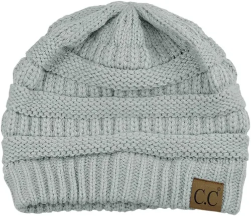 Miniatura 115 de C.C Trendy Warm Chunky Soft Stretch Cable Knit Beanie
