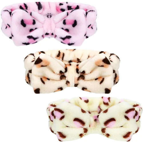Miniatura 10 de 3 unidades de banda elástica de pelo, ajustable, para maquillaje, diadema, para lavado, Spa, Yoga, deportes, ducha, tratamiento facial, para niñas