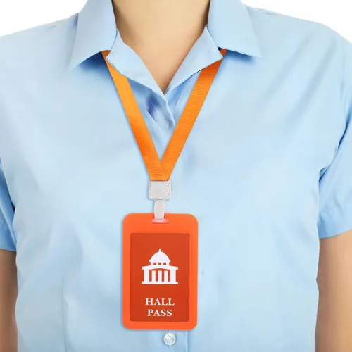 Miniatura 4 de Juego de 8 cordones de pasillo y pases escolares, juego de pases escolares de PVC irrompible, juego de pases escolares para profesores, biblioteca
