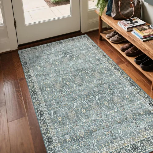 Miniatura 46 de Alfombra de Pasillo Lavable 3x10: Corredores Largos Antideslizantes para Pasillo - Alfombra Ultradelgada para Piso Interior para Cocina Entrada