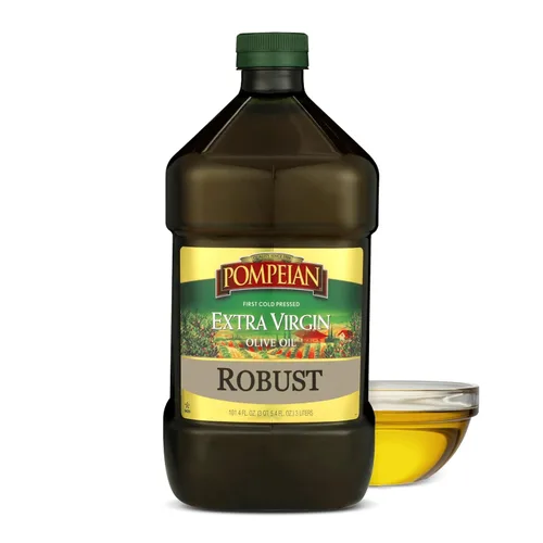 Miniatura 13 de Pompeian Aceite de oliva virgen extra robusto, contiene polifenoles, primer prensado en frío, 68 onzas líquidas
