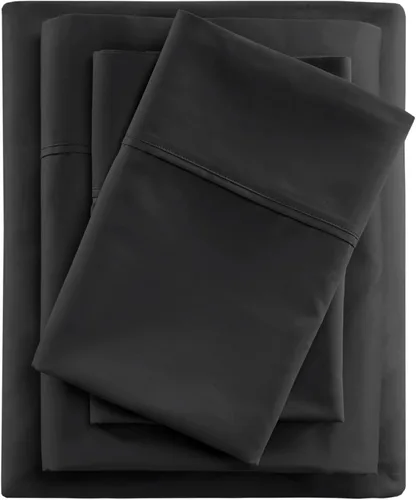 Miniatura 12 de Beautyrest BR - Juego de sábanas de mezcla de algodón refrescante de 600 hilos con bolsillo profundo de 16 pulgadas, para todas las estaciones, Gris