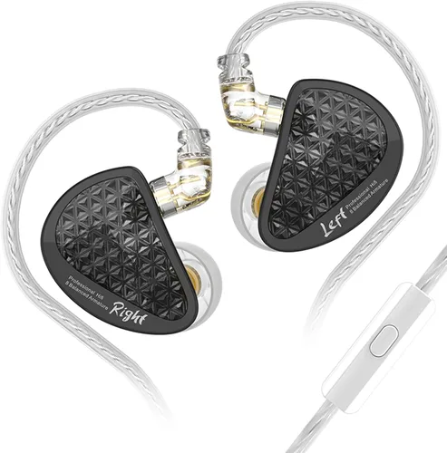Miniatura 16 de CCA KZ AS16 PRO - Auriculares con monitor de oído, 16BA, controladores de armadura equilibrada, HiFi IEM, auriculares de alta claridad
