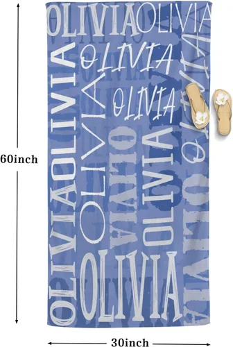 Miniatura 4 de Toalla de playa, toallas de playa personalizadas para niños, toallas de playa para adultos y niños, microfibra de secado rápido, sin arena
