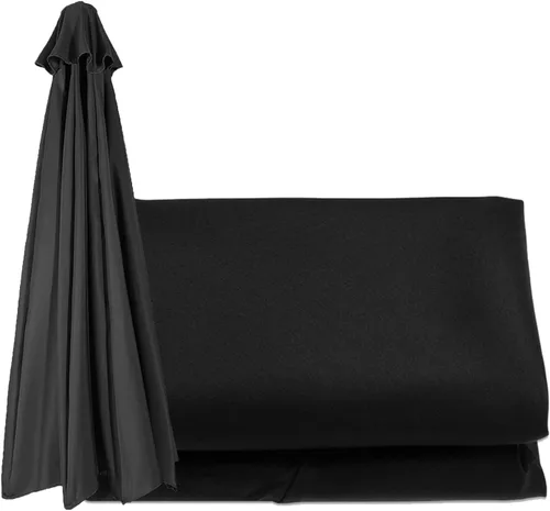 Fundas de repuesto, 6 varillas / 8 varillas para sombrilla de patio al aire libre, cubierta de repuesto para sombrilla de 6.5 pies/9 pies/10 pies,