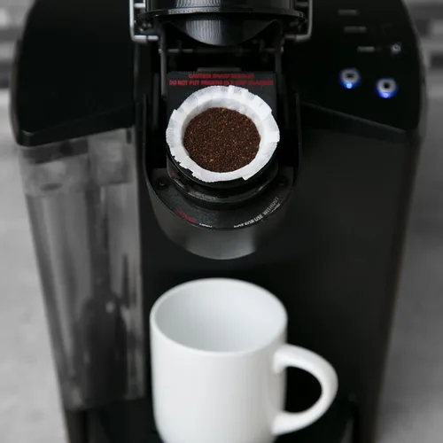 Miniatura 6 de Filtros desechables de café de papel, 100 unidades, compatibles con máquinas Keurig, K-Cup y otras tazas K reutilizables para cafeteras de una sola