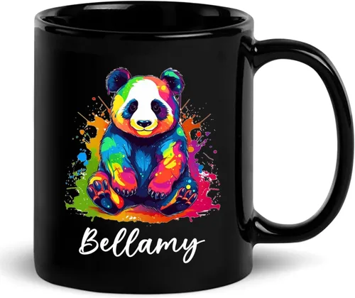 Miniatura 23 de Taza de café personalizada con nombre, taza de café personalizada con animales marinos coloridos del océano, 11 onzas, 15 onzas, taza de cerámica