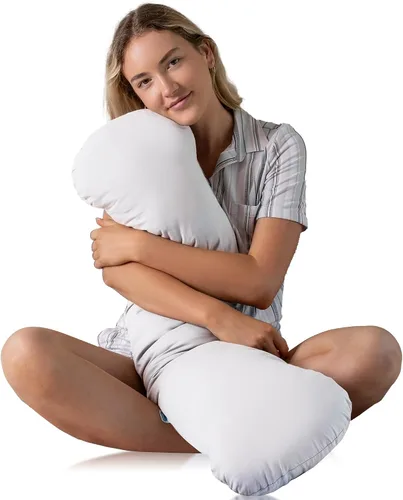 Miniatura 8 de SleepCloud Almohada corporal con peso de 6.5 libras - Almohada pesada para un sueño más profundo - Almohadas refrescantes para adultos - Almohada