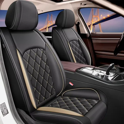 Juego completo de fundas de asiento para Subaru Outback 2007-2025 | Fundas impermeables de asiento de automóvil de piel sintética, protector fácil