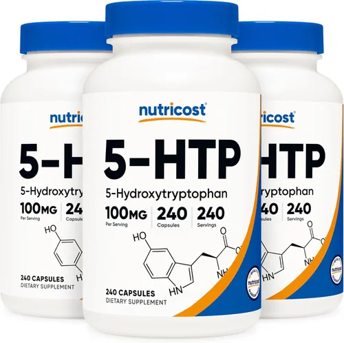 Miniatura 7 de Nutricost 5-HTP 100 mg, 240 cápsulas vegetarianas (5-hidroxitriptófano) - Sin OMG y sin gluten (2 botellas)