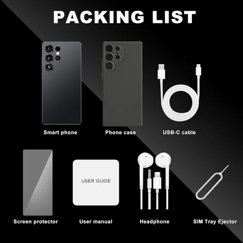 Miniatura 7 de Smartphone Android 8+256GB Pantalla HD de 6.8 pulgadas, 4500 mAh y cámara de 21+8 MP Desbloqueado con Dual-SIM, Face ID y OTG - Asequible sin