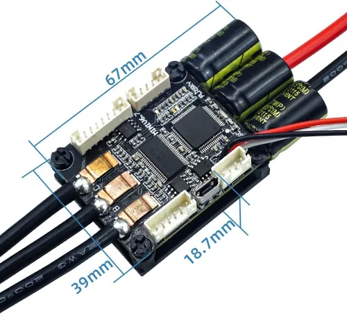 Miniatura 8 de Flipsky Controlador de velocidad eléctrico para monopatín FSESC6.7 70A Base en ESC6.6 con disipador de calor anodizado de aluminio