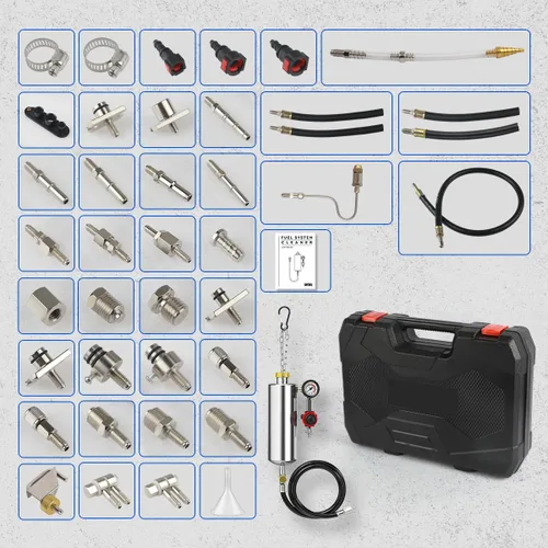 Miniatura 9 de Kit de Limpiador de Inyectores de Combustible CMTOOL, Kit de Limpieza del Sistema de Combustible Automotriz, Herramienta de Limpieza de 1000ML sin