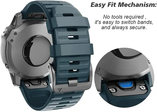 Miniatura 4 de NotoCity Compatible con Fenix 6X Watch Band para Fenix 6X Pro/Fenix 5X/Fenix 5X Plus/Fenix 7X/Fenix 3/HR/Tactix/Descent MK1/D2 Delta PX/D2 Charlie