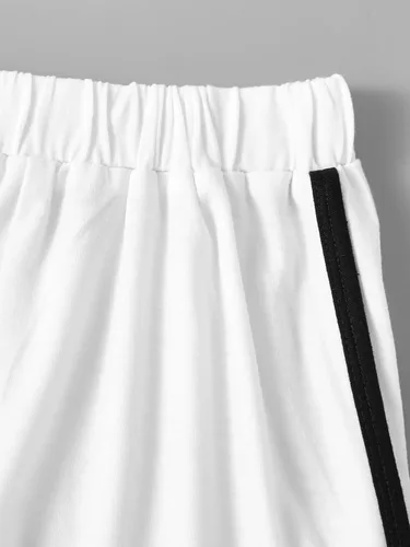 Miniatura 3 de SHENHE Pantalones cortos de delfín elásticos de cintura alta para niña de 3 piezas