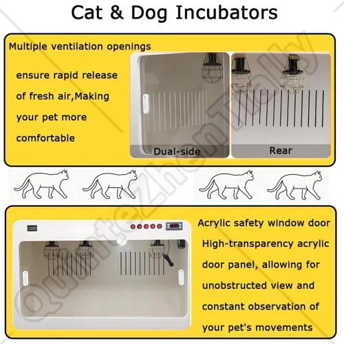Miniatura 8 de Newborn Puppy Breeding Box,Cat Brooders Incubators,with Intelligent Heating,for Puppy Cat Care,Ensures Constant Temperature for Optimal Animal