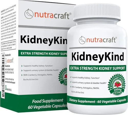 Nutracraft KidneyKind #1 Suplemento de apoyo renal y desintoxicación | Limpieza renal para la salud de la vejiga y urinaria | Buchu, enebro, Uva