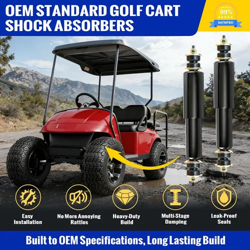 Miniatura 2 de Roykaw Amortiguadores delanteros y traseros para carrito de golf, aptos para modelos EZGO TXT 1994 en adelante a gas o eléctricos, OEM # 76418-G01