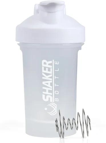 Miniatura 10 de Botella agitadora, botella agitadora pequeña de 400ml con bola mezcladora, portátil de 14oz para batidos de gimnasio, libre de BPA, 100% a prueba