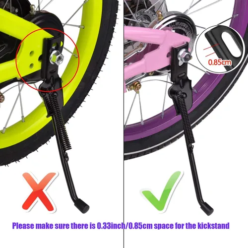 Miniatura 6 de SEISSO Soporte plegable de aleación de aluminio para bicicleta de 12-18 pulgadas, bicicleta de montaña, bicicleta de carretera - negro