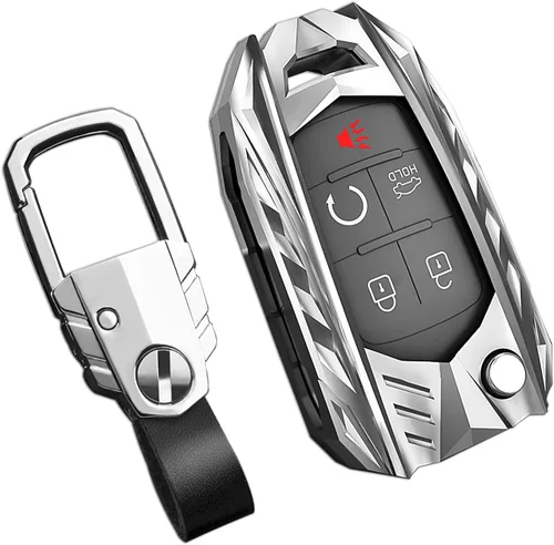 Miniatura 17 de Funda para llavero Nissan con llavero, elegante y duradera funda de protección de aleación de zinc compatible con Altima Maxima Rogue Armada