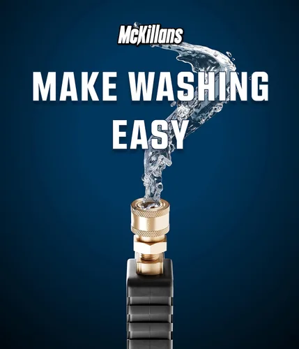 Miniatura 6 de McKillans® Pistola corta de lavado a presión con entrada de repuesto M22 - Manguera de agua de alta presión con acoplador de conector rápido de 1/4
