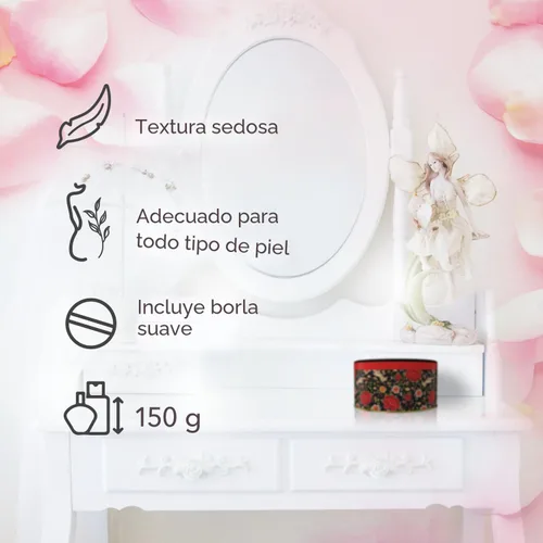 Miniatura 5 de Maja Talco Perfumado, Talco Maja con la esencia clásica oriental de los productos Maja para mantener tu piel fresca y seca, Talco para lucir unas
