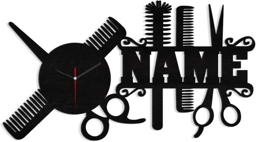 Miniatura 6 de AIFLM Reloj de pared personalizado para peluquería con texto personalizado, reloj de pared para peluquería, peluquería, reloj de pared, regalo único