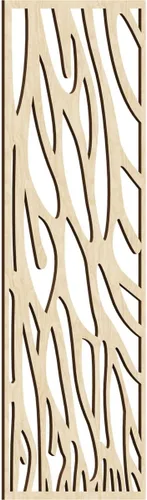 Miniatura 38 de 9 3/8"W x 24 3/8"H x 1/4"T Bristol Decorativos Paneles de Pared de Madera Calado, Cereza