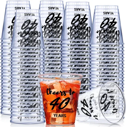 Miniatura 7 de Zubebe 100 vasos de chupito de cumpleaños de 2 onzas, vasos desechables de 2 onzas, regalos de fiesta de cumpleaños para ella y él, mujeres