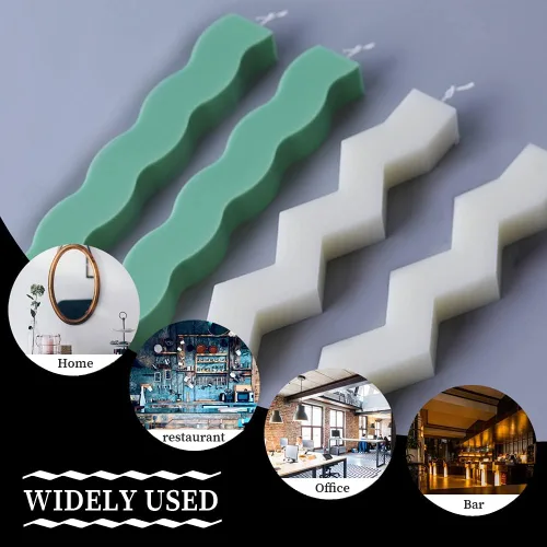 Miniatura 6 de Moldes de silicona para velas, molde único de resina de silicona para pilar aromaterapia, velas, jabón, cera de jabón, molde de fundición epoxi