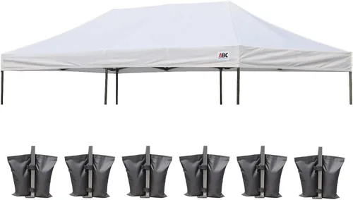 Miniatura 66 de ABCCANOPY - Toldo de repuesto para carpa desplegable (10x10 pies, beige)
